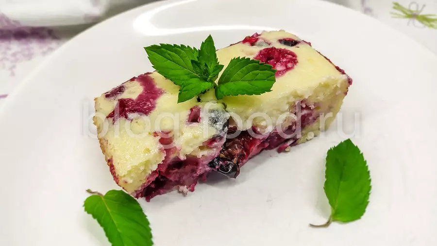 Творожное суфле с ягодами