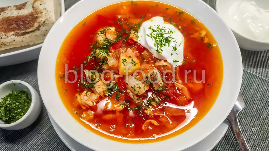 Куриный борщ