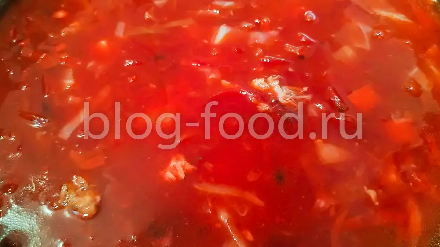 Борщ с тушенкой