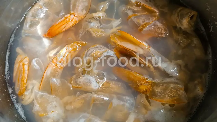 Лагман с креветками
