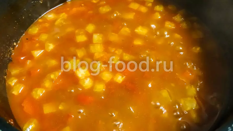 Лагман с креветками