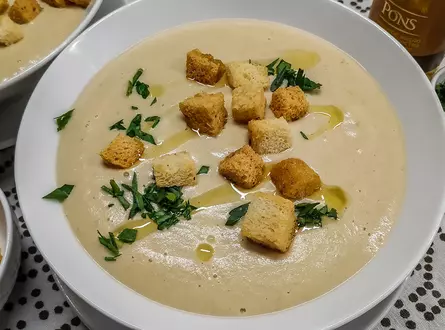 Крем-суп из шампиньонов с картошкой
