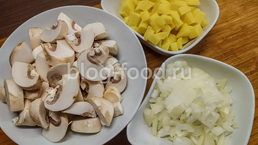 Крем-суп из шампиньонов с картошкой