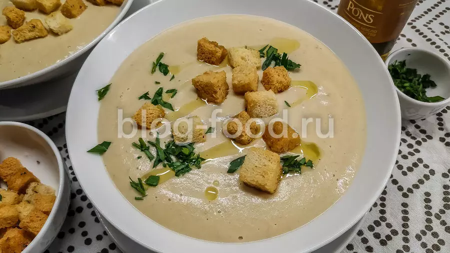 Крем-суп из шампиньонов с картошкой
