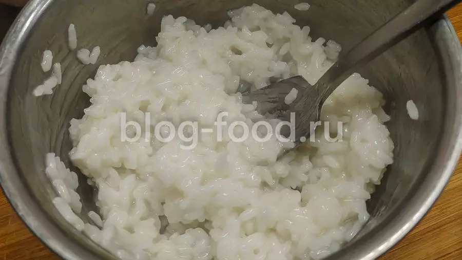 Мисо с рисом, грибами и рыбой