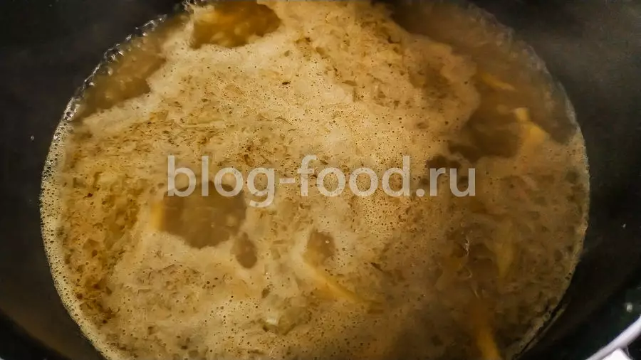 Мисо-рамен с манго и свининой