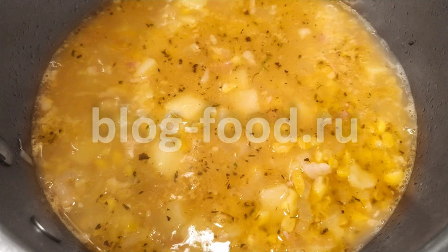 Картофельный суп с беконом и сливками