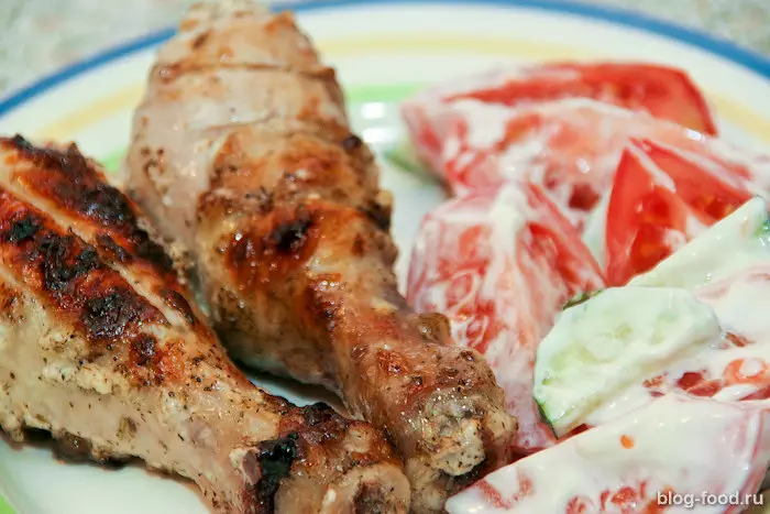 Полуфаршированная курица
