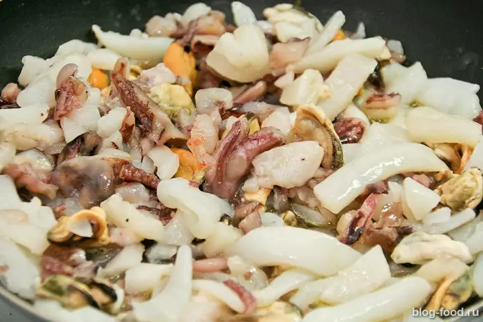 Спагетти с морепродуктами