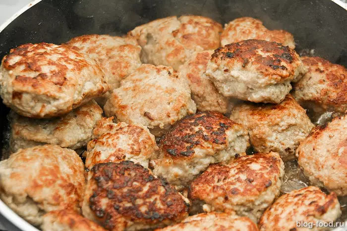 Куриные котлеты с грибами