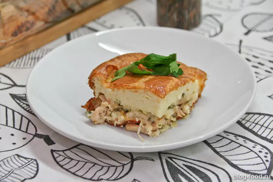 Сметанный пирог с курицей и имбирем или «курник» от Шефмаркета
