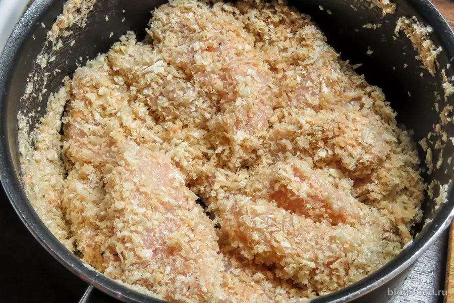 Куриные нагетсы с овощами