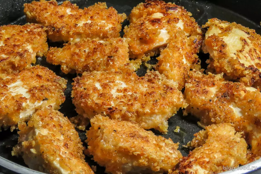 Куриные нагетсы с овощами