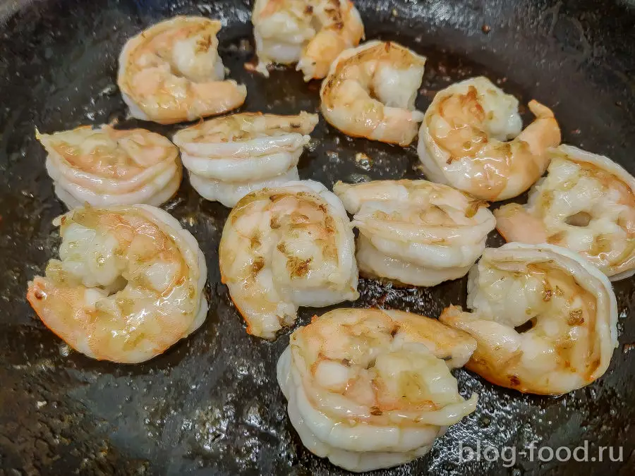 Лимонное ризотто с креветками