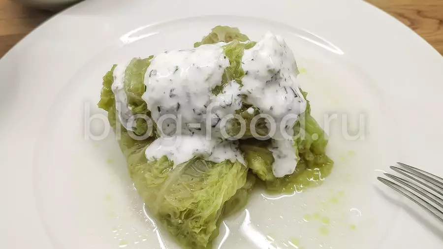 Голубцы с говядиной и щавелем