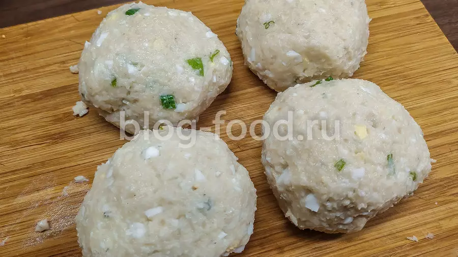 Рыбные котлеты со сливочным сыром