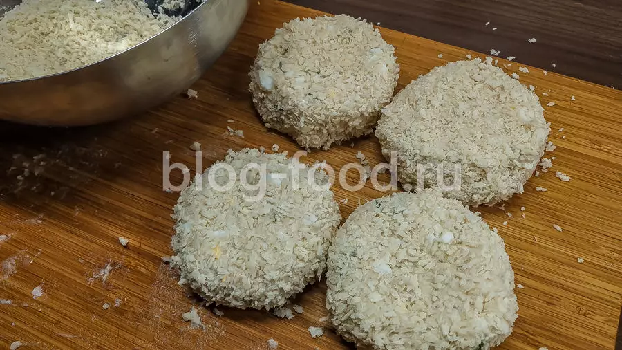 Рыбные котлеты со сливочным сыром
