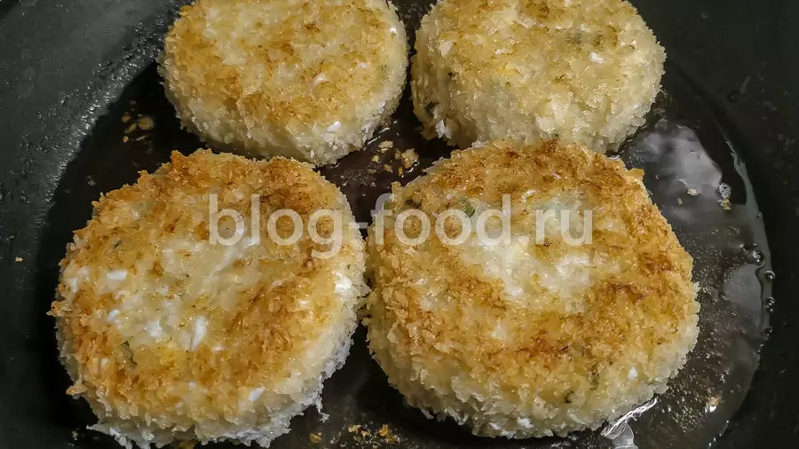 Рыбные котлеты со сливочным сыром