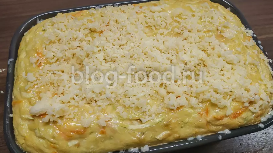 Запеканка из кабачков с сыром