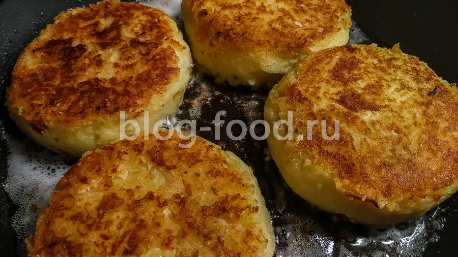 Картофельные котлеты с грибами