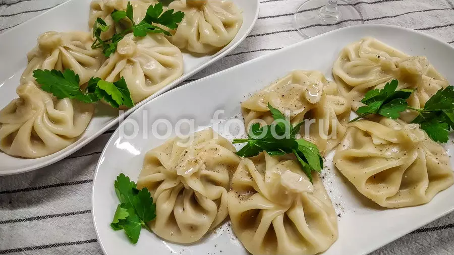 Хинкали с бараниной