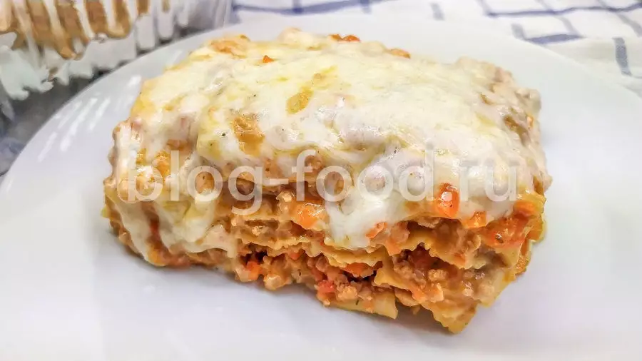 Лазанья с тунцом