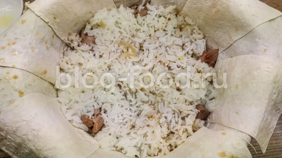 Шах-плов в лаваше