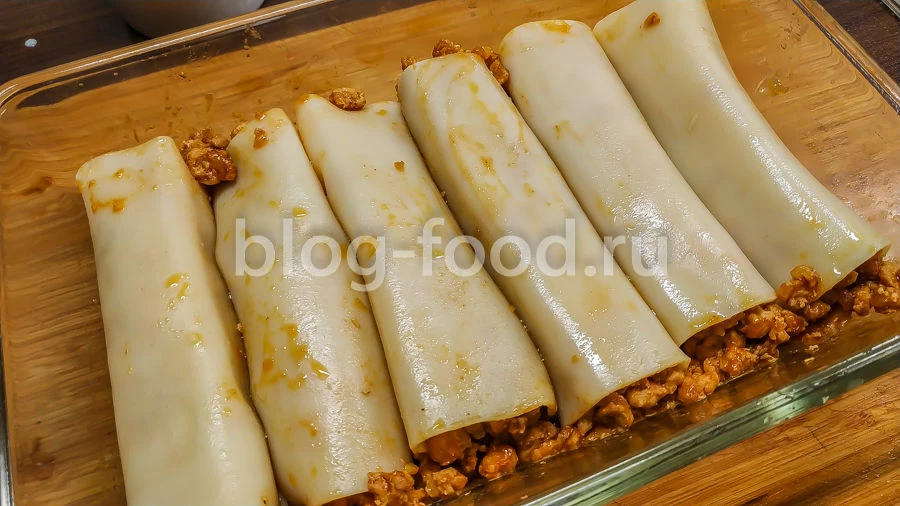 Каннеллони с фаршем в духовке — вкуснейшая итальянская классика