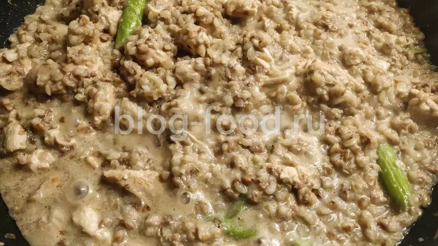 Сливочное «гречотто» с курицей
