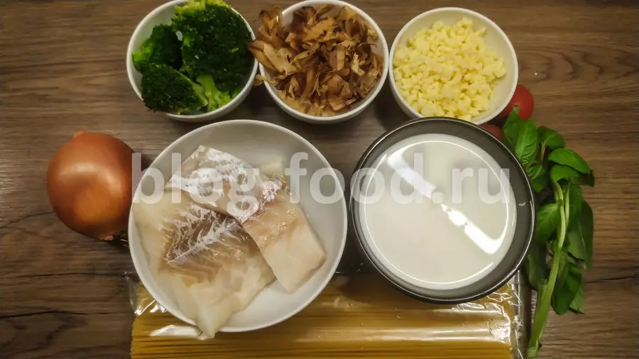 Паста с треской и сыром