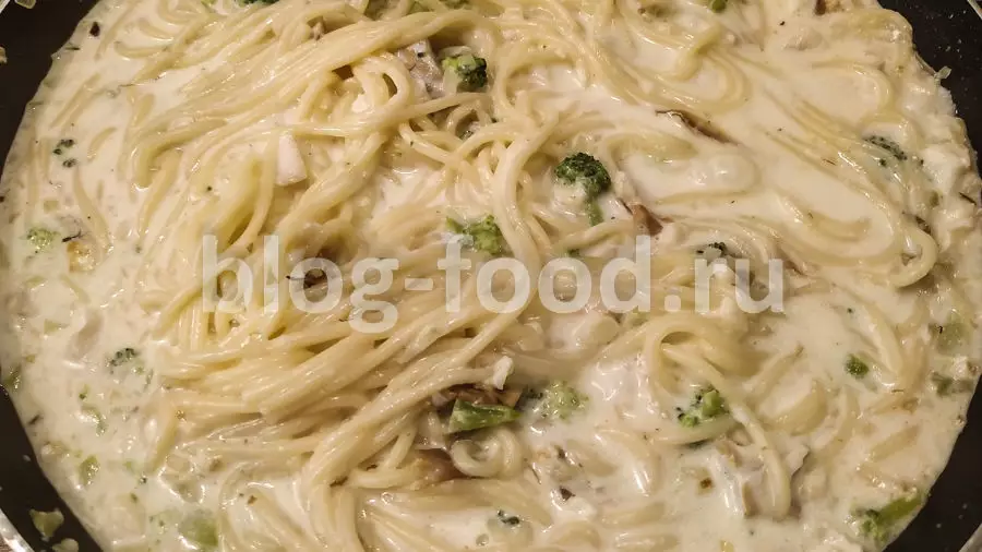 Паста с треской и сыром