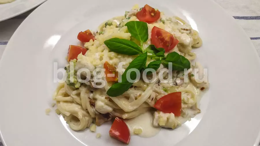 Паста с треской и сыром