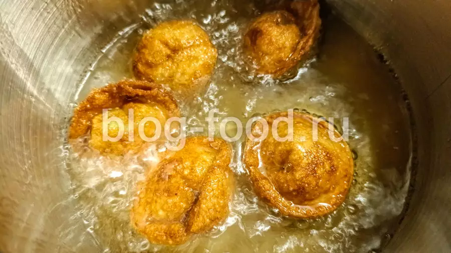Димсамы со свининой и креветками во фритюре