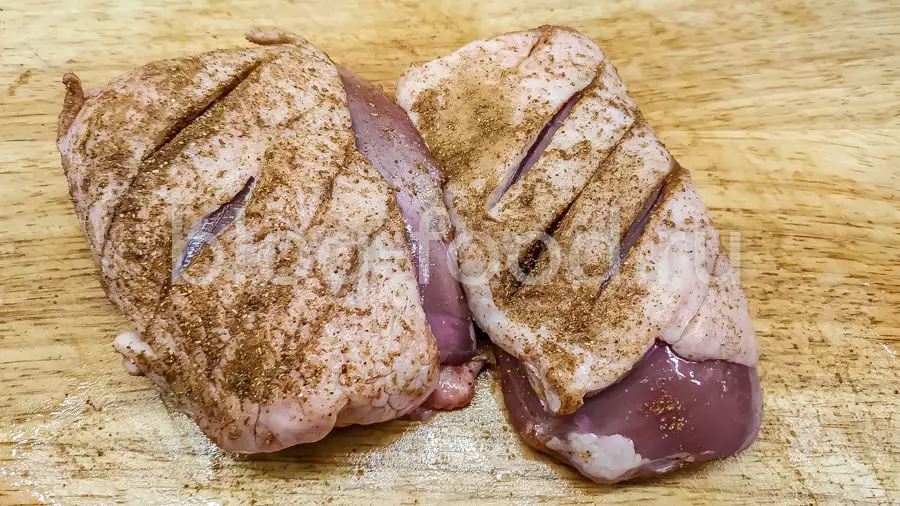 Салат из утки с мандаринами