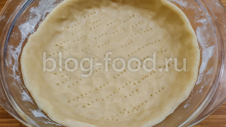 Французский пирог с грибами и сыром