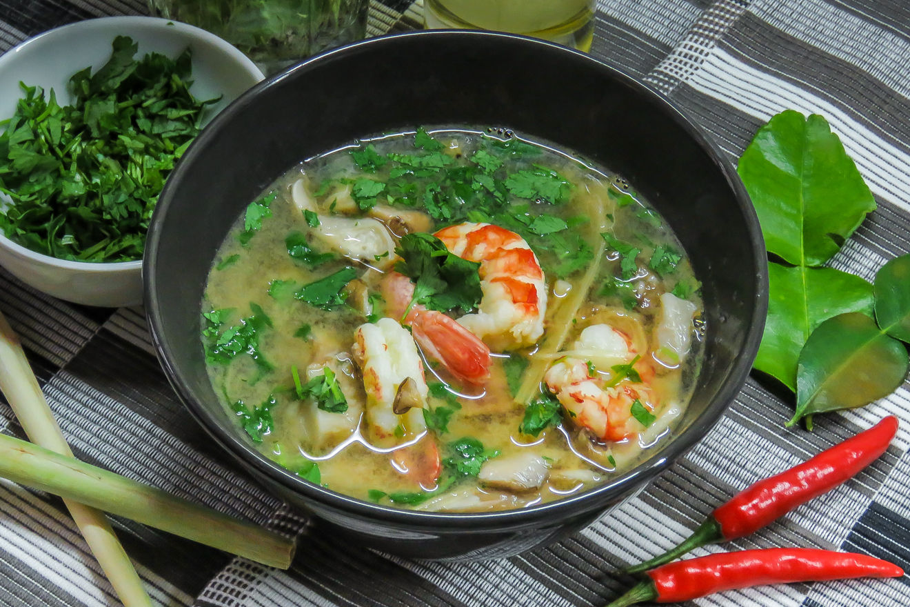 Рецепт том ям суп с креветками с фото