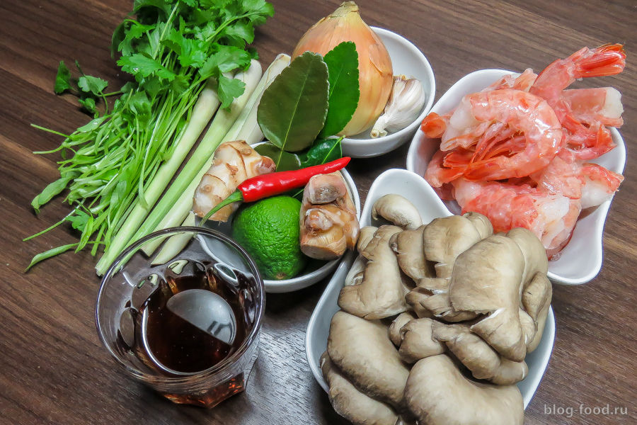 Тайская кухня: Суп Том Ям Кунг рецепт на Український Вок Шоп