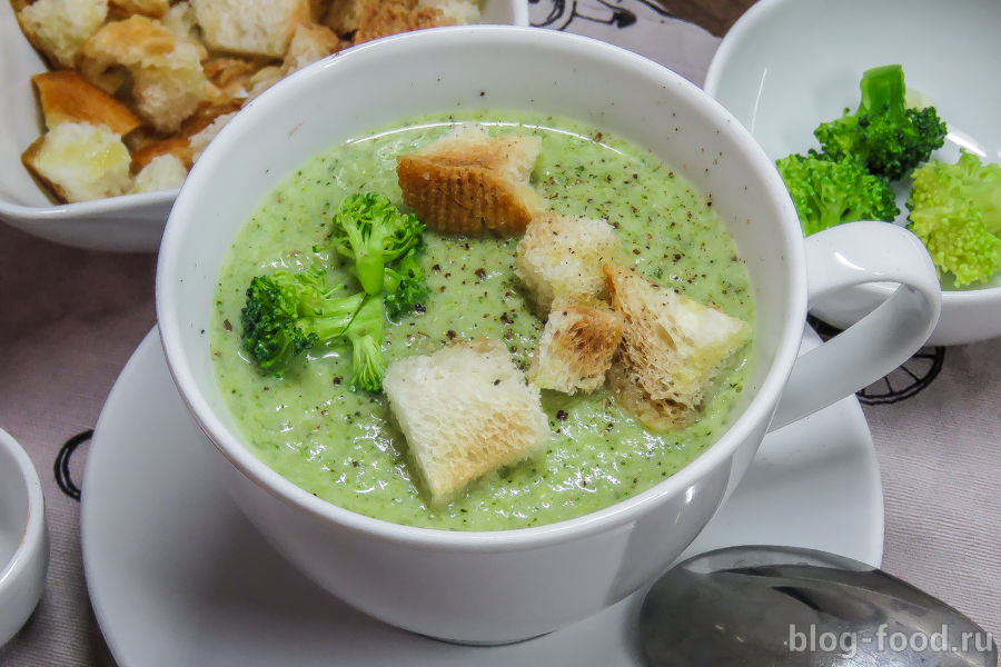 Крем-суп из брокколи. Пошаговый рецепт крем-супа с брокколи и плавленым сыром