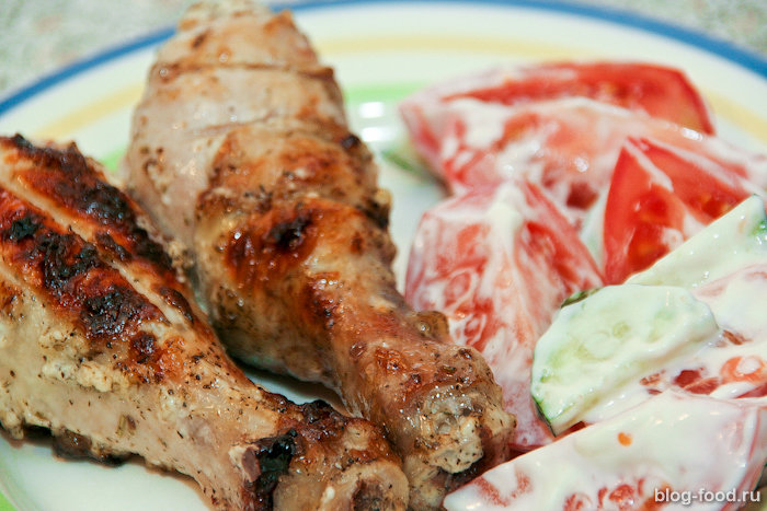 Шашлык из курицы с кетчупом и майонезом – пошаговый рецепт приготовления с фото