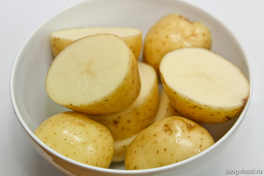 Картошка со шкварками