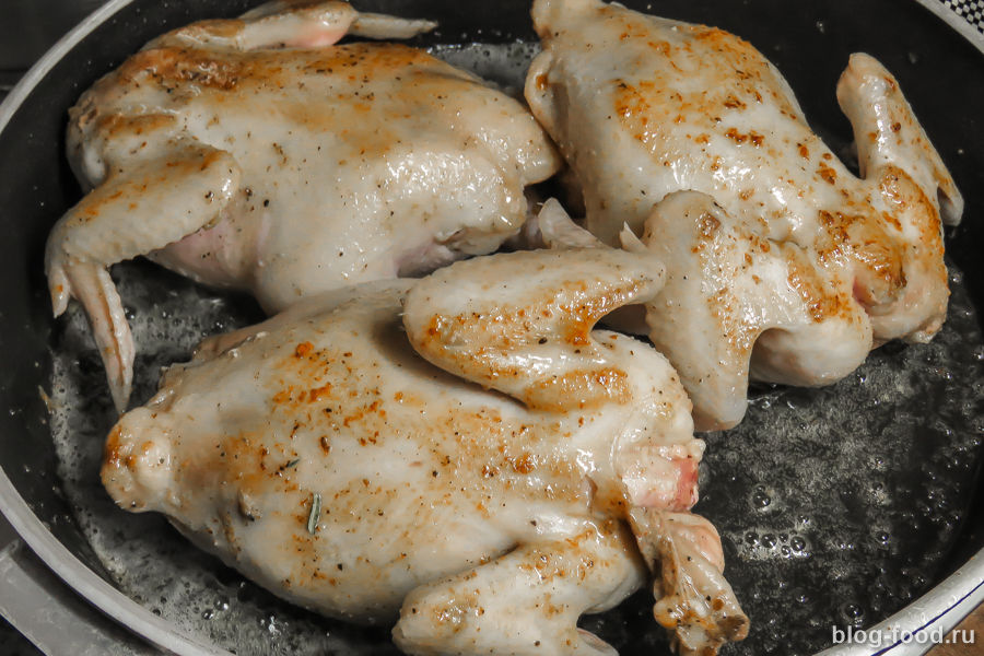 Цыпленок корнишон в духовке