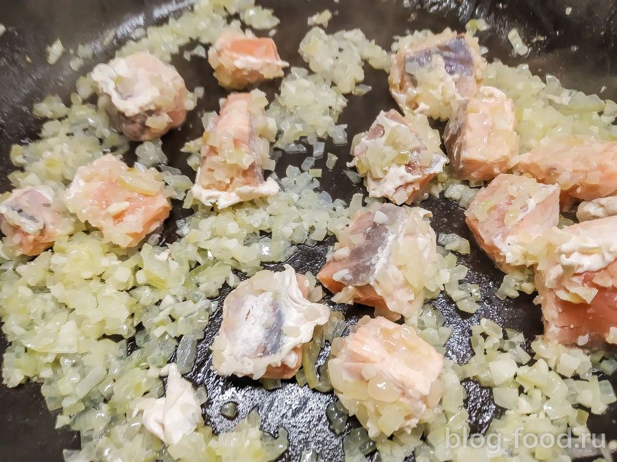 Паста с лососем в сливочном соусе