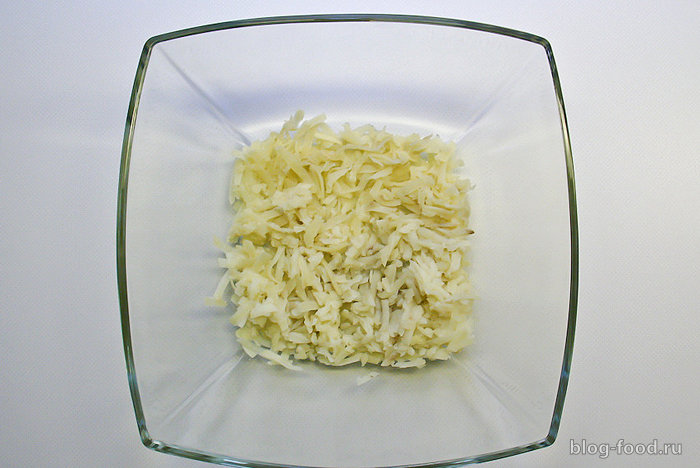 Салат мимоза с сыром и яблоками