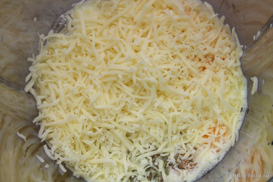 Омлет с грибами и сыром
